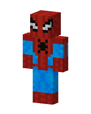 Spider-Man skin, 3D preview