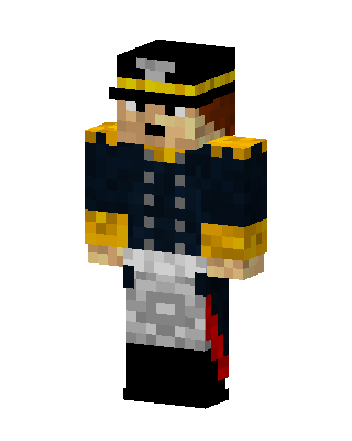Naval Officer skin, 3D preview
