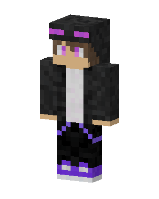 Enderman Hoodie skin, 3D preview