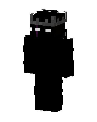 Crowned Enderman skin, 3D preview