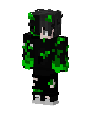 Toxic Slime Hoodie skin, 3D preview