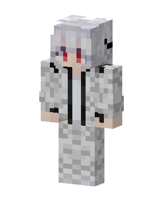 Snow Camo Hoodie skin, 3D preview