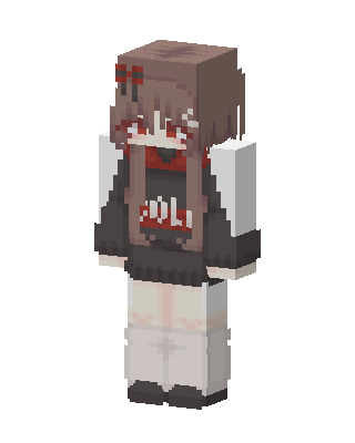 Red Bow Girl Minecraft skin