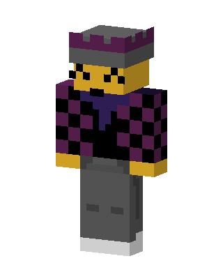 Purple King skin, 3D preview
