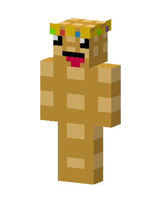 Derp Bread King skin, 3D preview