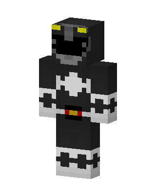 Black Ranger skin, 3D preview