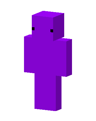 Purple Blob skin, 3D preview