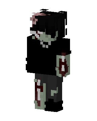 Zombie Emo skin, 3D preview