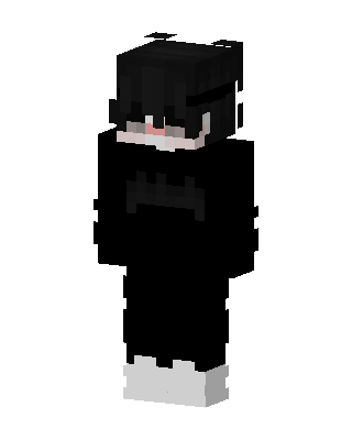 Shadow Hoodie Boy skin, 3D preview