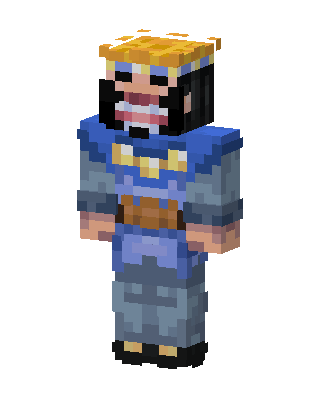 Blue King Minecraft skin