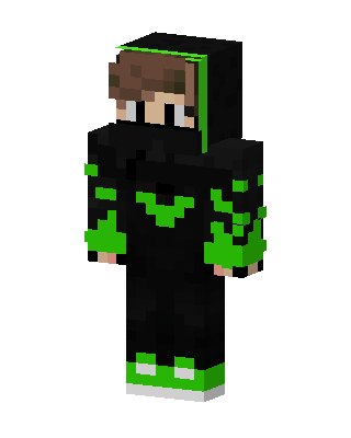 Black Ninja Boy skin, 3D preview