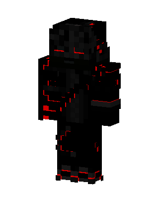 Black Villain Boy skin, 3D preview