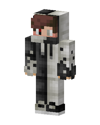 Monochrome Hoodie skin, 3D preview