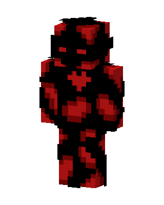 Red Ninja Boy skin, 3D preview