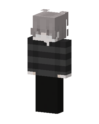 Ash Striped Sweater skin, 3D preview