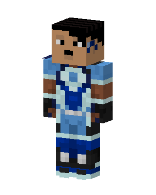 Blue Hero Boy skin, 3D preview