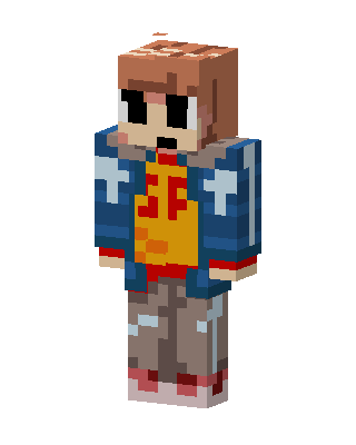 Blue Hero Boy Minecraft skin