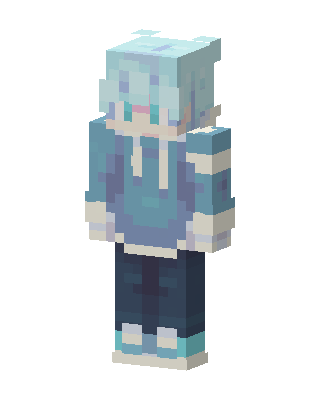 Icy Hoodie skin, 3D preview