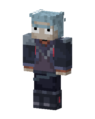 Gray Player Boy skin, 3D preview