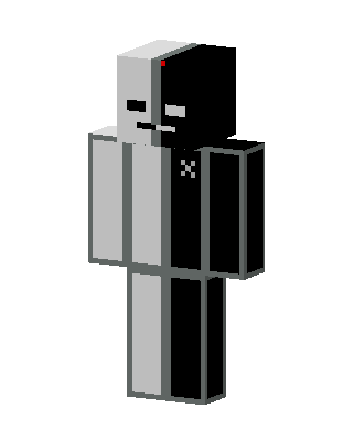 Monochrome Split skin, 3D preview