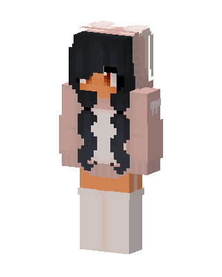 Bunny Hoodie Girl skin, 3D preview