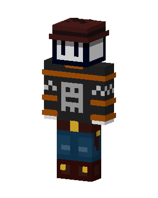 Ghost Cowboy Minecraft skin