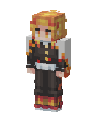 Kyojuro Rengoku skin, 3D preview