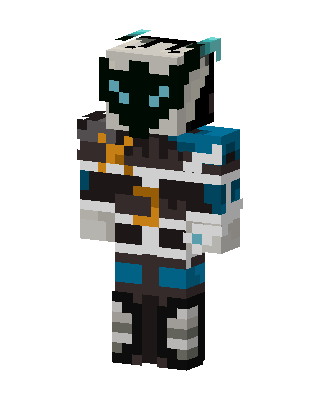 Cyan Void Knight skin, 3D preview