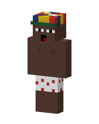 Propeller Hat Boxers skin, 3D preview