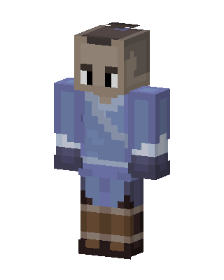 Blue Player Boy skin, 3D preview