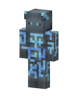 Glowing Rune Golem skin, 3D preview