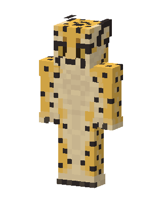 Cheetah Hoodie skin, 3D preview
