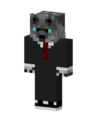 Suited Wolf skin, 3D preview