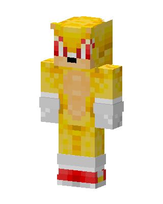 Fleetway Super Sonic Minecraft skin