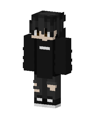 Black Emo Boy Minecraft goth skin