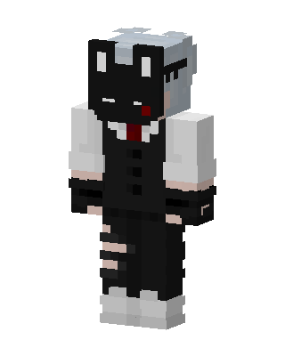 Masked Cat Boy skin, 3D preview