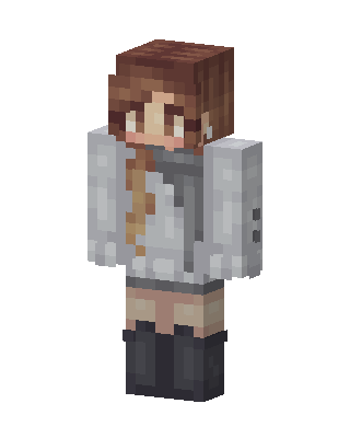 Cozy Hoodie Girl Minecraft skin