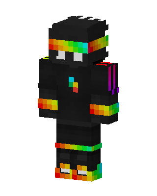 Rainbow Ninja Minecraft skin