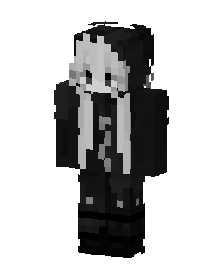 Monochrome Ghost Minecraft skin