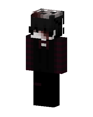 Dark Plaid Boy skin, 3D preview