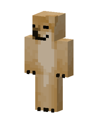 Brown Animal skin, 3D preview