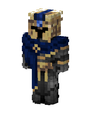 Sapphire Knight skin, 3D preview