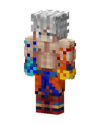Ultra Instinct Goku skin, 3D preview