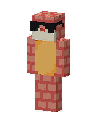 Brick Penguin skin, 3D preview
