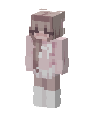 Pink Bear Girl skin, 3D preview