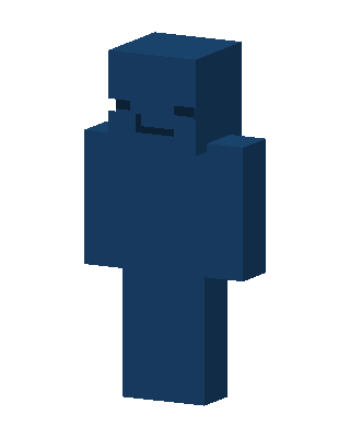 Blue Blob skin, 3D preview