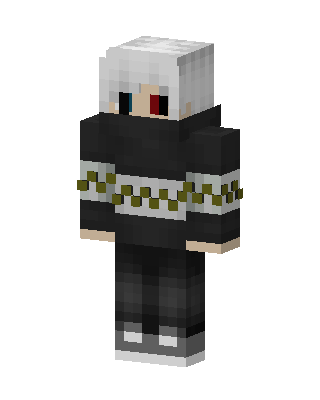 Heterochromia Hoodie skin, 3D preview