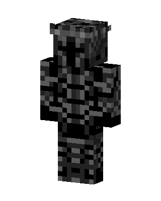 Black Goth skin, 3D preview