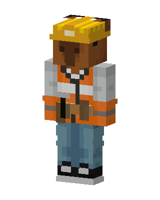 Construction Worker skin, 3D preview