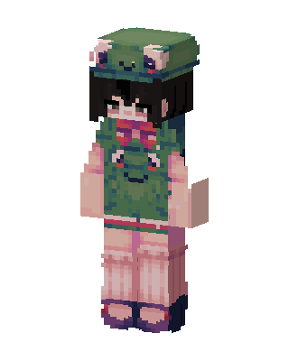 Froggy Girl skin, 3D preview